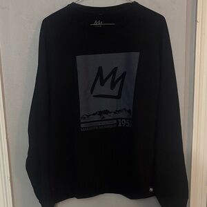 Mammoth Mountain Black Crewneck Sweater